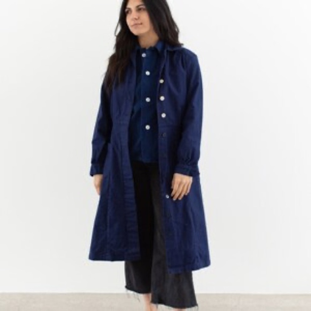 RAWSOM INDIGO WORK COAT / TRENCH